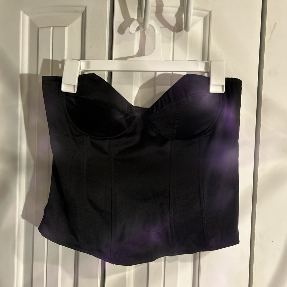Fashion Nova Black Bustier Top